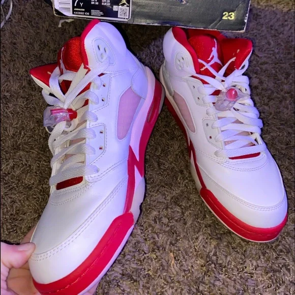 Jordan Shoes Air Jordan Retro Gs Red White And Pink Size 7y